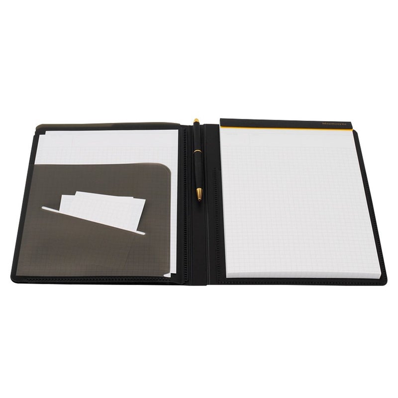 Maruman HN188FA Notepad, Holder & 5 Pockets, Nemosine A5, Black - Image 4